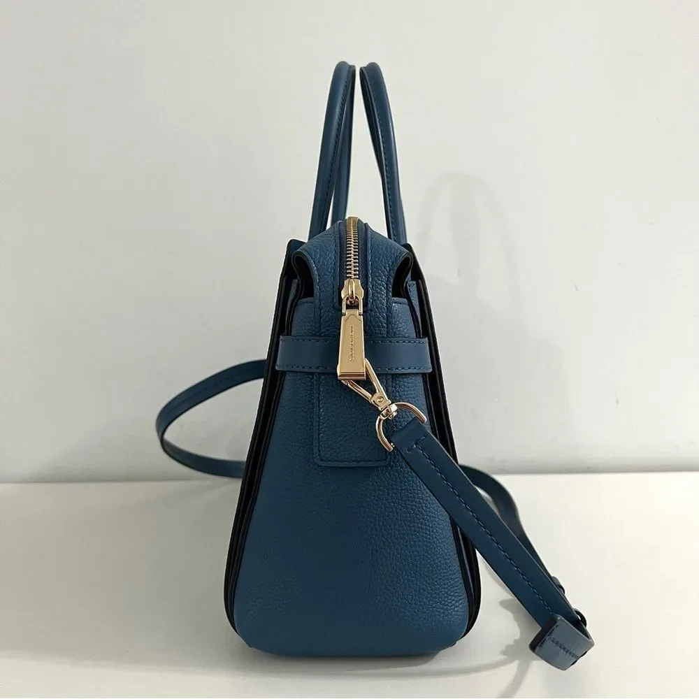 Michael Kors Mercer Pebbled Leather Satchel - Picture 10 of 12